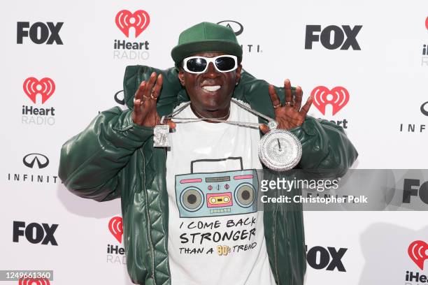 Flavor Flav at the 2023 iHeartRadio Music Awards held at The Dolby Theatre on March 27, 2023 in Los Angeles, California.