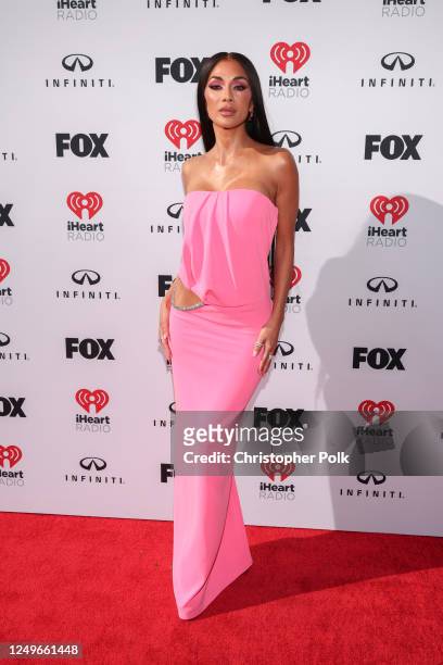 Nicole Scherzinger at the 2023 iHeartRadio Music Awards held at The Dolby Theatre on March 27, 2023 in Los Angeles, California.