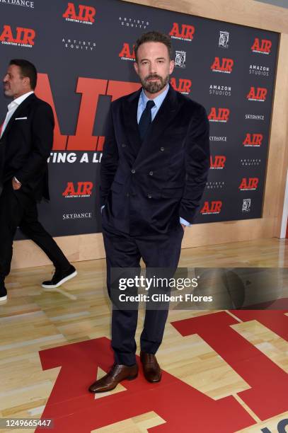Ben Affleck at the World Premiere of "AIR" held at the Regency Village Theatre on March 27, 2023 in Los Angeles, California.