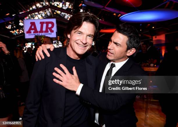 Jason Bateman and Chris Messina at the World Premiere of "AIR" held at the Regency Village Theatre on March 27, 2023 in Los Angeles, California.