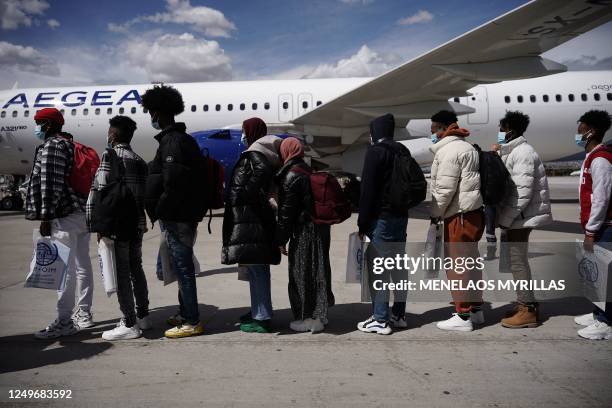 Departure of 15 Unaccompanied Minors on the last flight of the Program of Voluntary Relocation of Unaccompanied Minors from Greece to Lisbon,...