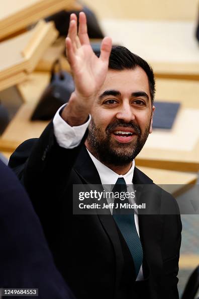 Humza Newly elected leader of the Scottish National Party, Humza Yousaf ...