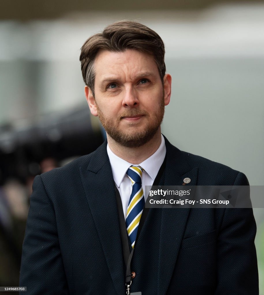 Andrew Raith Andrew Sinclair before the SPFL Trust Trophy final between Raith ...