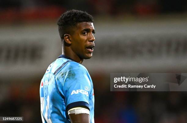 Belfast , United Kingdom - 25 March 2023; Canan Moodie of Vodacom Bulls during the United Rugby Championship match between Ulster and Vodacom Bulls...