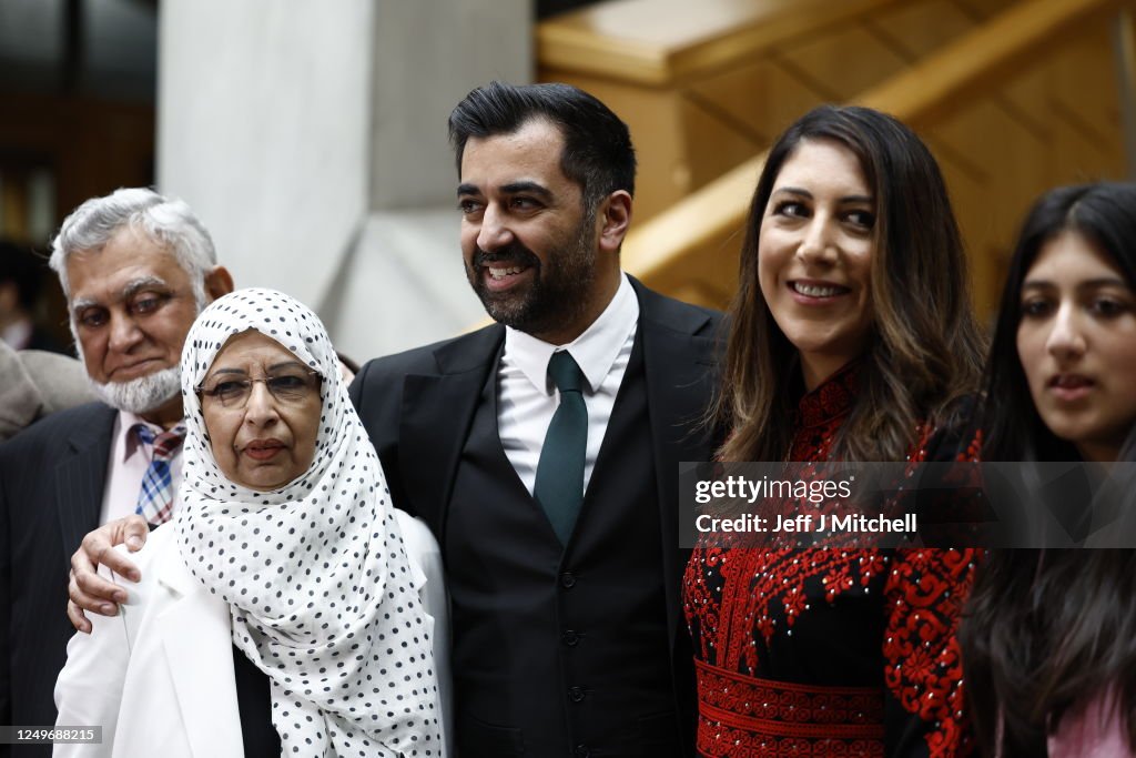 Humza Newly elected leader of the Scottish National Party Humza Yousaf ...