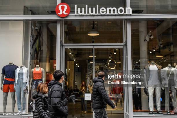 Lululemon store in New York, US, on Tuesday, March 28, 2023. Lululemon Athletica Inc. Is expected to report results Tuesday afternoon and upbeat...