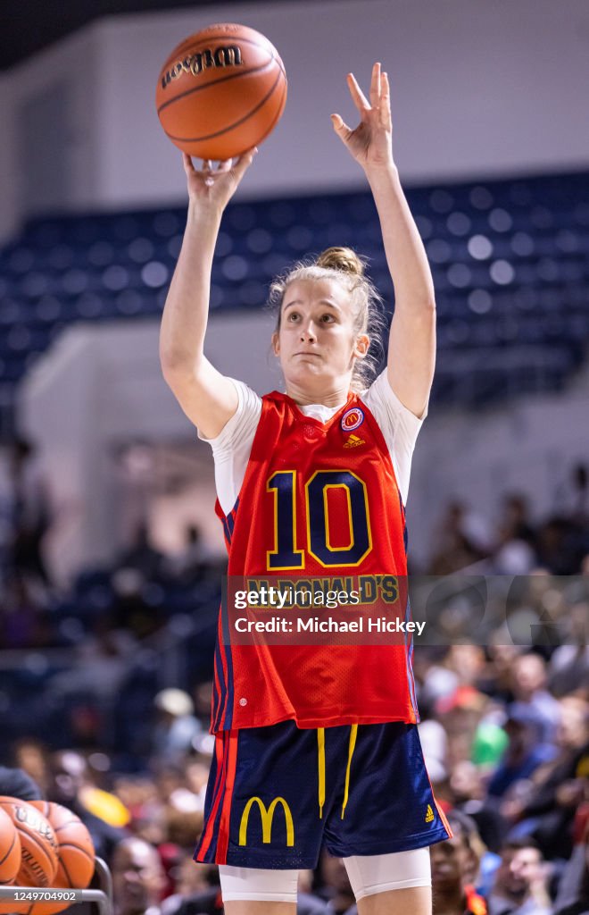 Emma Risch Emma Risch of McDonald's All American Girls East participates in the ...