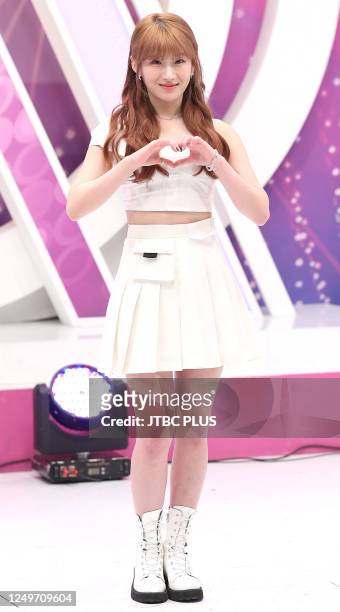 Seoryoung of GWSN during TBS TV program 'Fact iN Star' at TBS Studio on May 04, 2020 in Seoul, South Korea.