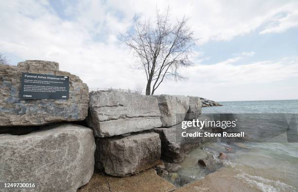 Toronto has a designated site for scattering ashes at the Prince of Wales Park in Etobicoke, on the shore of Lake Ontario. In Toronto. March 28, 2023.