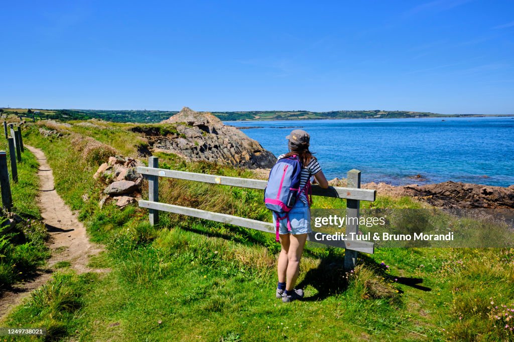 France, Normandy, Manche department, Cotentin, Omonville-la-Rogue, coastal path