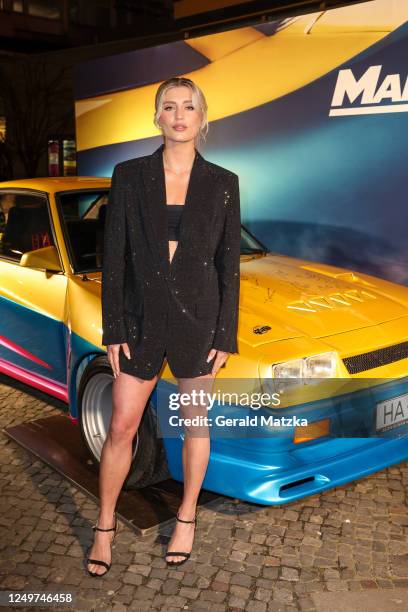 Luna Schweiger attends the Family & Friends Screening of "Manta Manta - Zwoter Teil" at Zoo Palast Berlin on March 28, 2023 in Berlin, Germany.