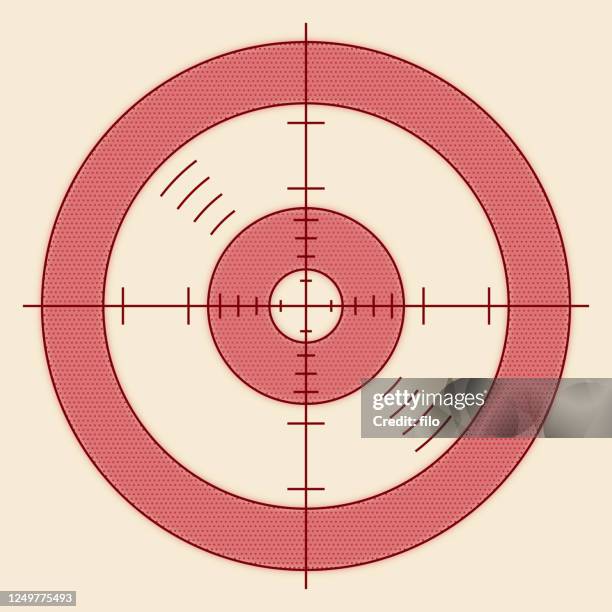ziel schießen gewehr scope sight - zielfernrohr stock-grafiken, -clipart, -cartoons und -symbole
