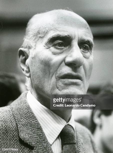Italian journalist and writer Indro Montanelli Milan, 27th April 1989.