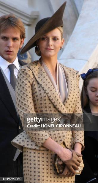 - The son of Caroline of Hanover Andrea Casiraghi, Prince Albert II of Monaco's fiancee Charlene Wittstock and Princess Caroline of Hanover's...