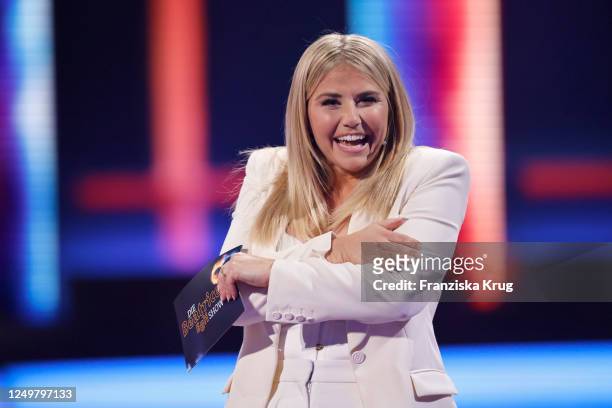 Beatrice Egli during the Die Beatrice Egli Show" on March 28, 2023 in Berlin, Germany.