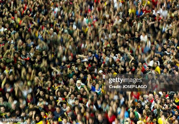 Revelers take part in a tradition party named "La Patum" on June 6, 2010 in Berga. The Patum of Berga, or simply "La Patum", is a popular and...