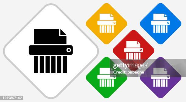 shredder icon - document shredding stock illustrations