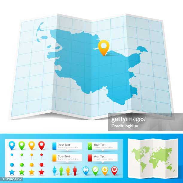 Schleswig-Holstein Wappen Pin - Mehrfarbig Emailliert Metall Anstecker (Neu Ab 2023)