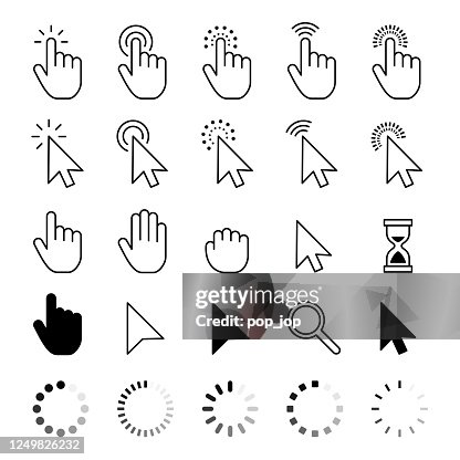 Maus-Cursor-Symbole - Vektor-Stock-Illustration Maus-Cursor-Symbole - Vektor-Stock-Illustration