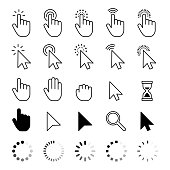Mouse Cursor Icons - Vector stock illustration