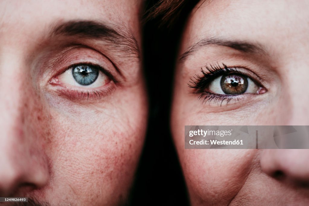 Close-up portrait of a couple