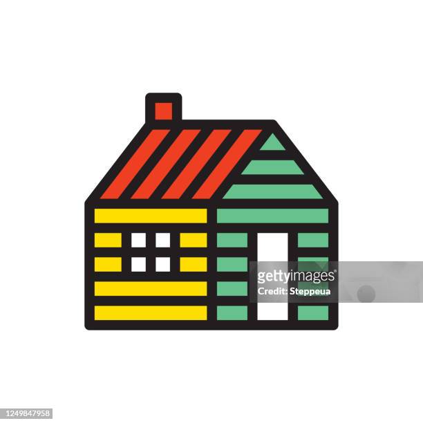 house icon - hut logo stock illustrations