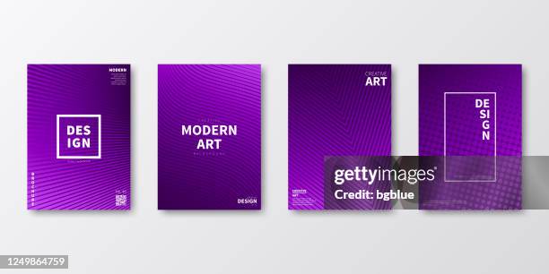 brochure template layout, purple cover design, business annual report, flyer, magazine - purple background stock illustrations