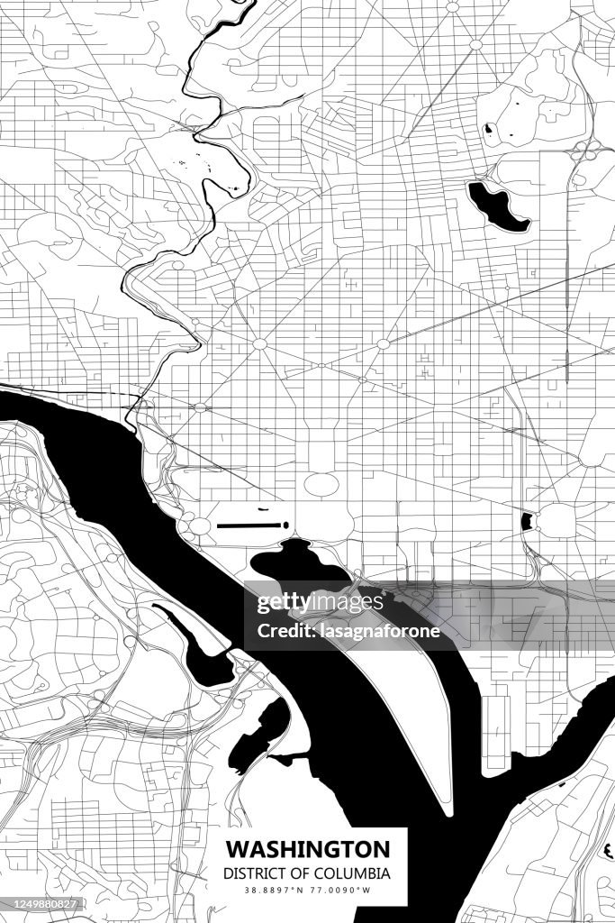 Washington DC Vector Map