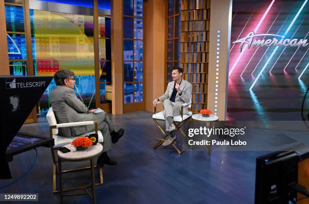 The cast of American Idol are guests on Good Morning America on Tuesday, March 28, 2023 on ABC. GEORGE STEPHANOPOULOS, RYAN SEACREST