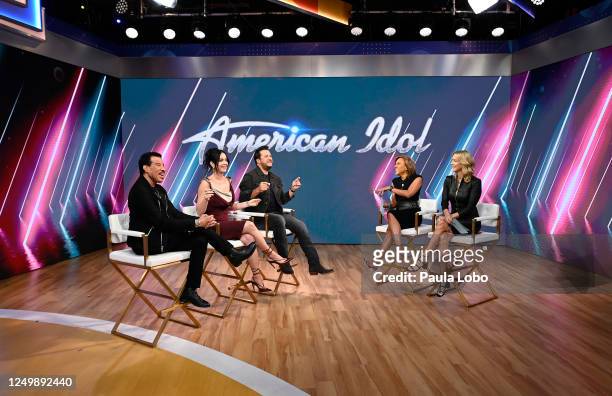 The cast of American Idol are guests on Good Morning America on Tuesday, March 28, 2023 on ABC. LIONEL RICHIE, KATY PERRY, LUKE BRYAN, ROBIN ROBERTS,...