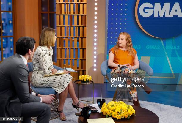 Jodi Picoult is a guest on GMA3: What You Need to Know Monday, March 27, 2023 on ABC. GIO BENITEZ, KAYNA WHITWORTH, JODI PICOULT