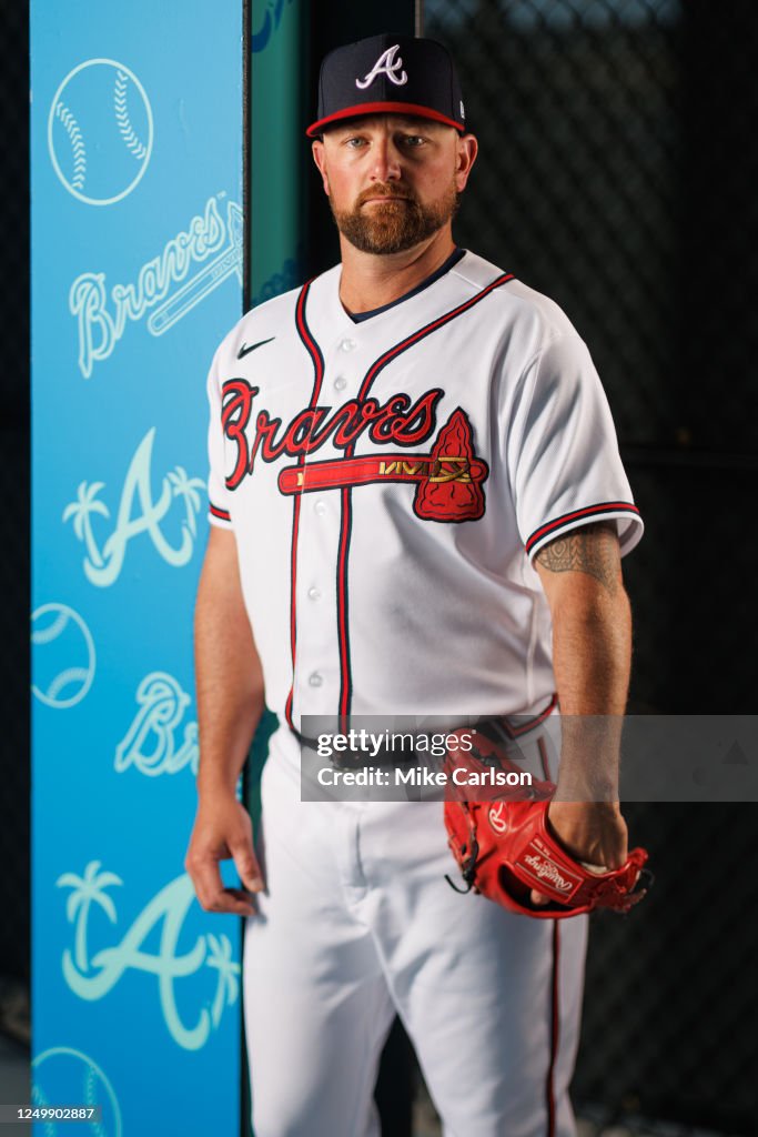 Kirby Yates of the Atlanta Braves poses for a photo during the... News ...
