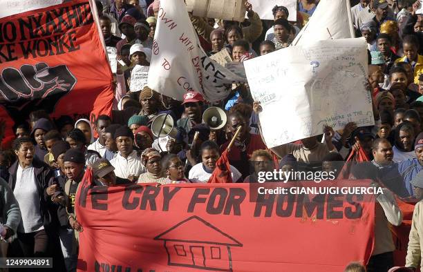 Some hundreds of people, from Khayelitsha,one of the South African bigger township, Vrygrond, Valahalla park, Crossroads, Happy Valley, Delft and...