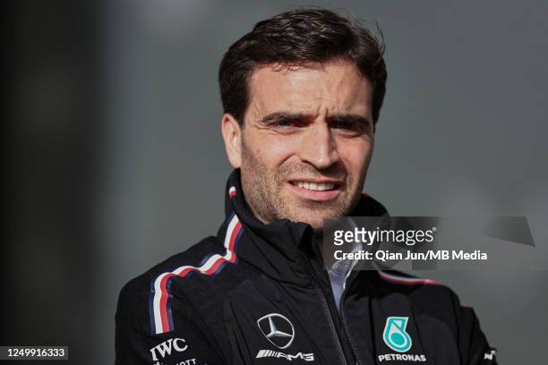 Jerome D'Ambrosio of Belgium and Mercedes-AMG PETRONAS F1 Team looks on during previews ahead of the F1 Grand Prix of Australia at Melbourne Grand...