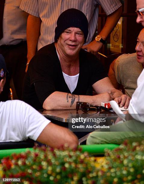 Mickey Rourke at Da Silvano on September 14, 2011 in New York City.