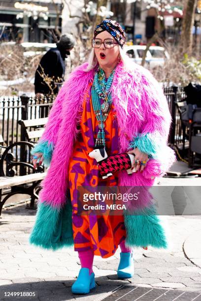 Melissa McCarthy is seen on the set of 'Bernard And The Genie' on March 29, 2023 in New York, New York.