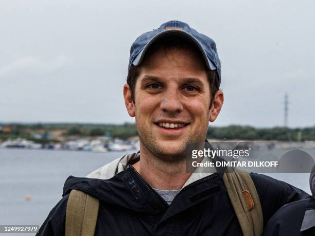 Picture taken on July 24, 2021 shows journalist Evan Gershkovich. - A US reporter for The Wall Street Journal newspaper has been detained in Russia...