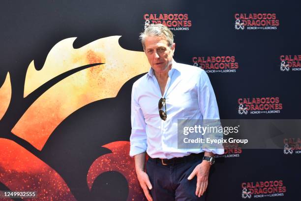 March 29 Mexico City, Mexico: British actor Hugh Grant attends the film photocall and press conference for the Dungeons and Dragons: Honor Among...