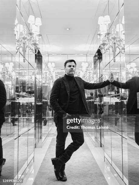 Filmmaker François Ozon poses for a portrait on January 11, 2023 in Paris, France.