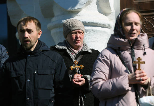 UKR: Faithful Block Entry At The Kyiv-Pechersk Lavra In Kyiv