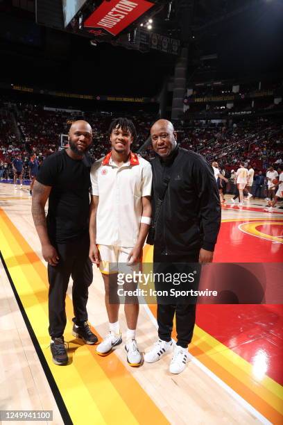 McDonalds High School All American East guard DJ Wagner with his father and grandfather Milt Wagner makes 3 generations of McDonalds High School All...
