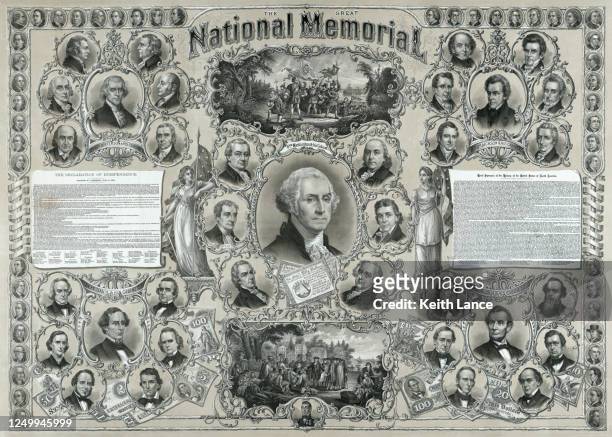 the great national memorial - us president stock illustrations