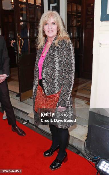 Siobhan Finneran attends the press night performance of "A Little Life" at Harold Pinter Theatre on March 30, 2023 in London, England.