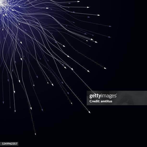 connections burst corner - overshadow stock illustrations