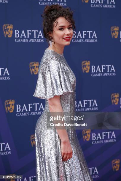 Frankie Ward attends The BAFTA Games Awards 2023 at Queen Elizabeth Hall, Southbank Centre, on March 30, 2023 in London, England.