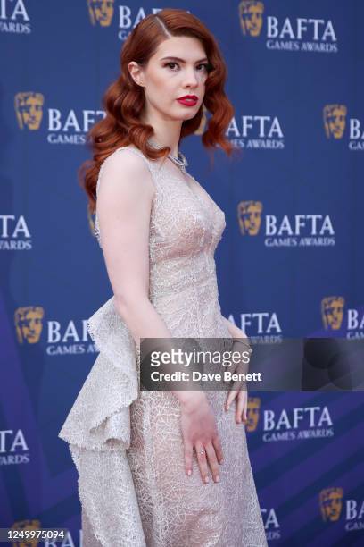 Manon Gage attends The BAFTA Games Awards 2023 at Queen Elizabeth Hall, Southbank Centre, on March 30, 2023 in London, England.