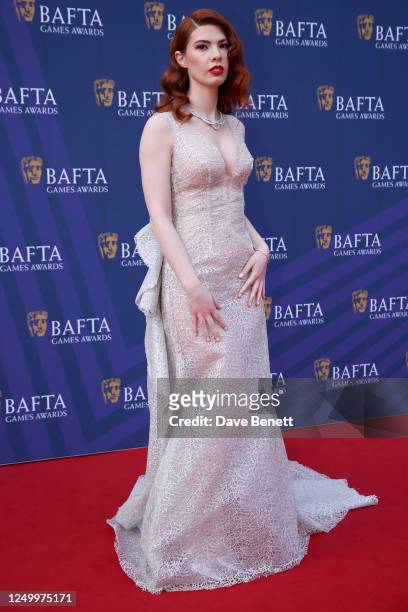 Manon Gage attends The BAFTA Games Awards 2023 at Queen Elizabeth Hall, Southbank Centre, on March 30, 2023 in London, England.