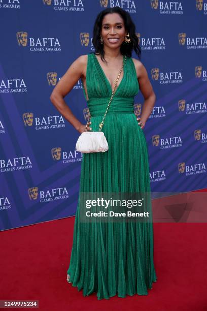 Sarah Bond attends The BAFTA Games Awards 2023 at Queen Elizabeth Hall, Southbank Centre, on March 30, 2023 in London, England.