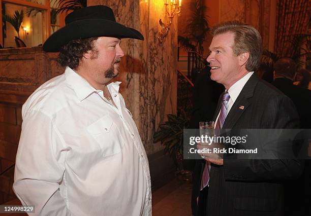 Recording Artist Colt Ford and NATD's President Steve Tolman at The Nashville Association Of Talent Directors Honors Gala at The Hermitage Hotel on...