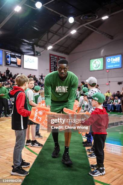 March 29 : Tony Snell of the Maine Celtics enters the game against the Cleveland Charge in the first round of the NBA G League Playoffs March 29,...